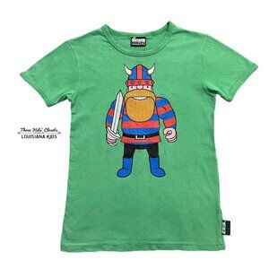 Danefae Basics 9Y Green Erik The Viking Shirt